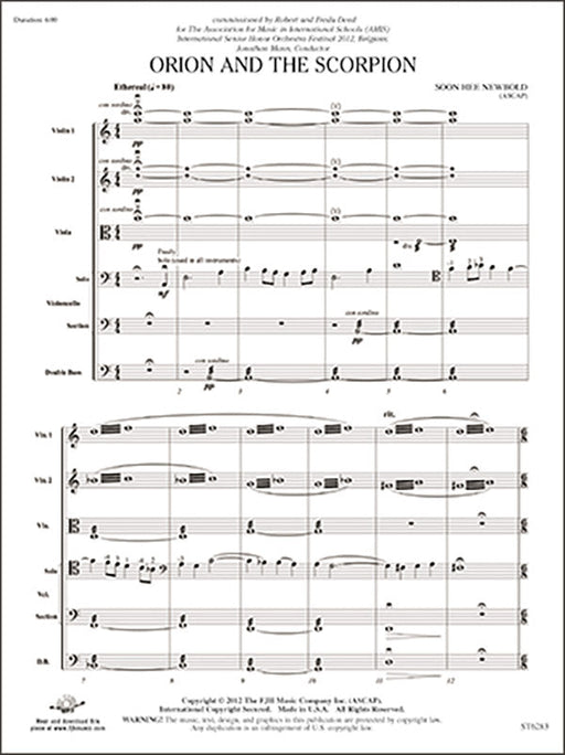 Orion and the Scorpion - String Orchestra Grade 4.5