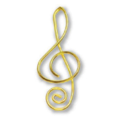 Paper Clip G Clef Pack of 8