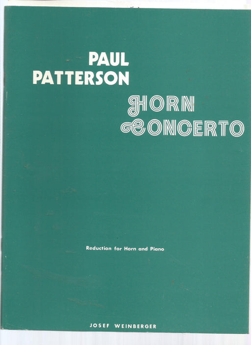 Patterson - Horn Concerto, French Horn & Piano-Brass-Josef Weinberger-Engadine Music