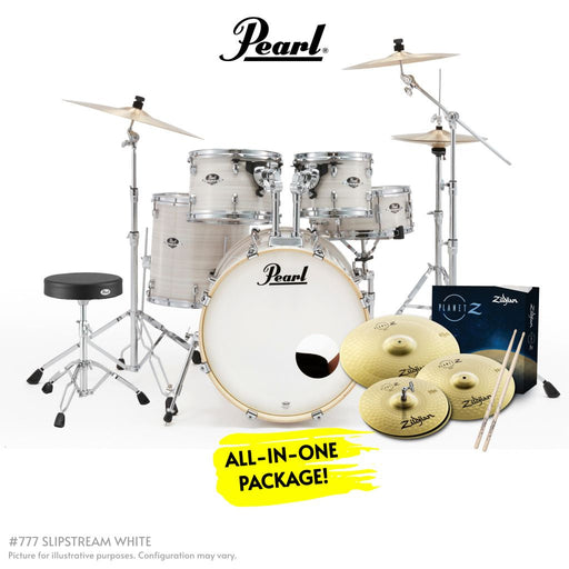 Pearl Export 20" Fusion PLUS Drum Kit - Slipstream White