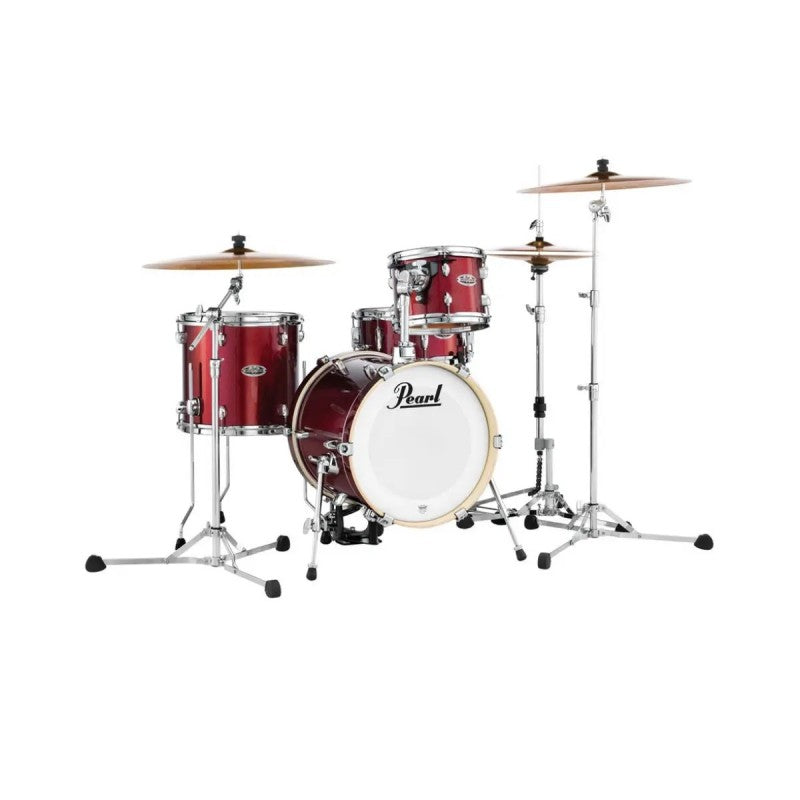 Pearl Midtown 4 Piece Compact Kit w/Hardware - Black Cherry Glitter