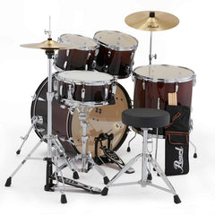 Pearl Roadshow Drum Kit Pack - Garnet Fade Limited Edition with Backpack