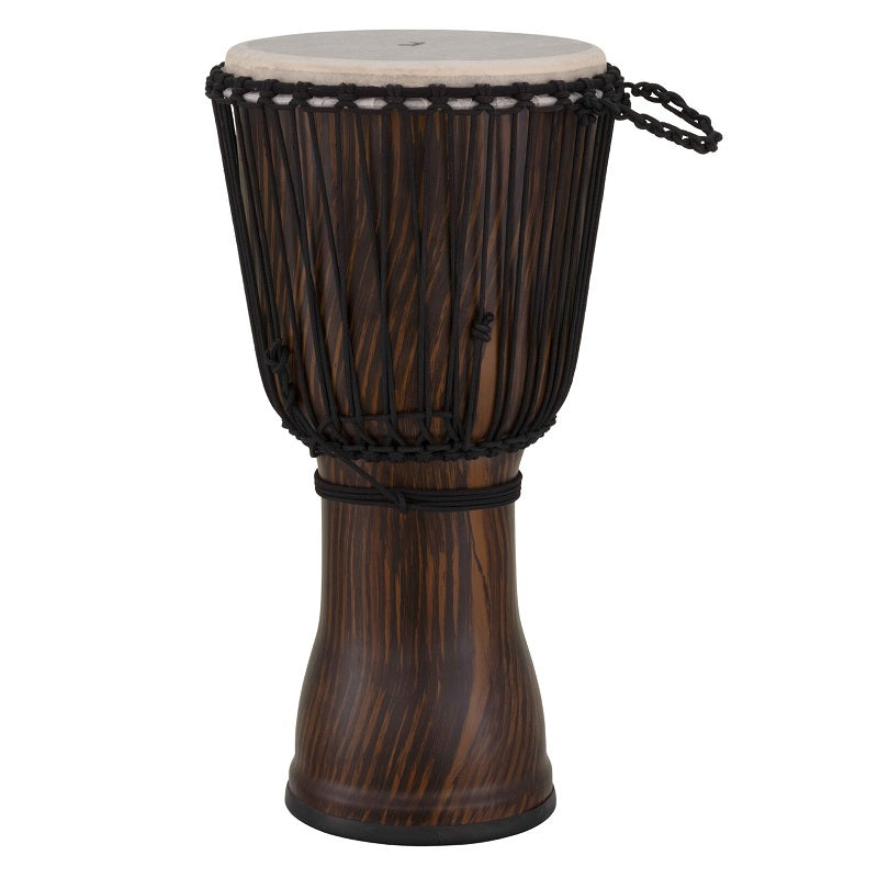 Pearl Rope Tuned Djembe | Synthetic Shell | Artisan Straight Grain Limba