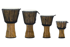 Pearl Rope Tuned Djembe | Synthetic Shell | Zebra Glass