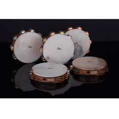 Pearl Tambourine Concert German Silver & Copper Jingles With Bag