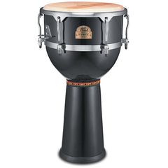 Pearl Top Tuned Djembe | Fibreglass Shell | Bistre Black