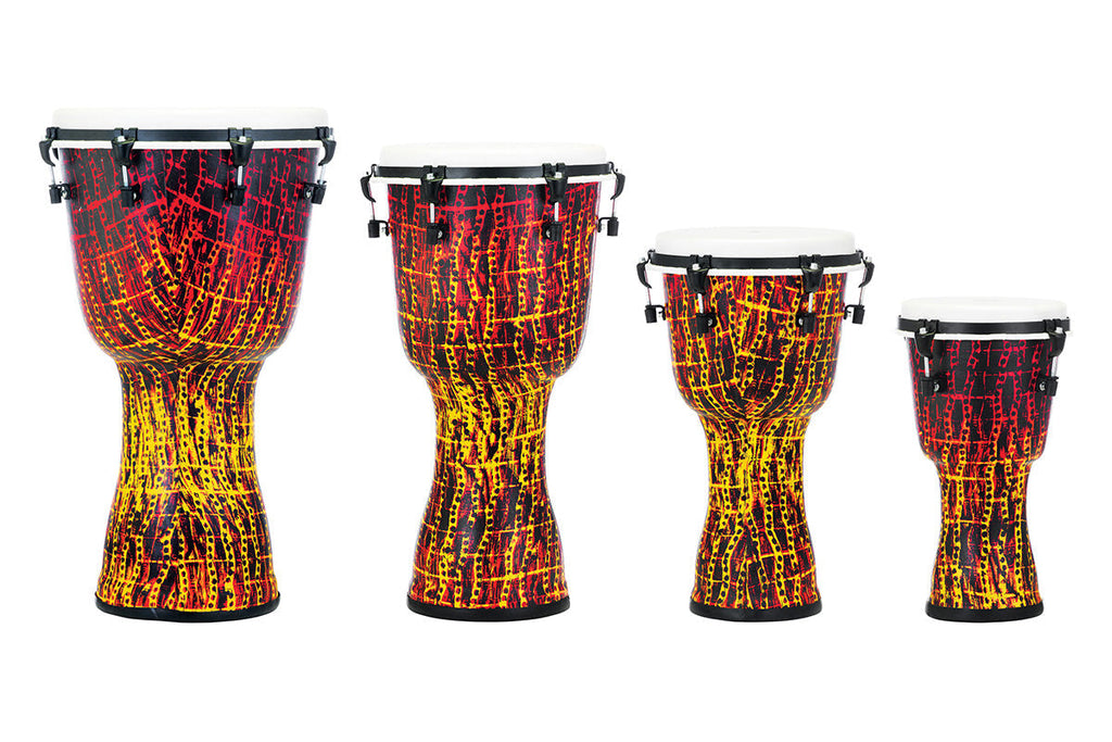 Pearl Top Tuned Djembe | Synthetic Shell | Tribal Fire