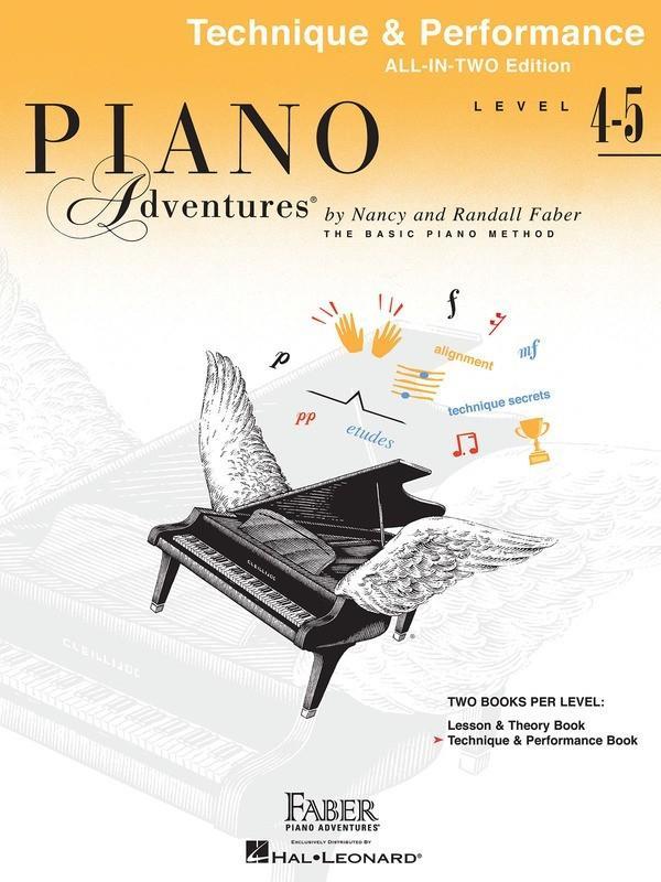 Piano Adventures All-In-Two Level 4-5, Technique & Performance Book-Piano & Keyboard-Faber Piano Adventures-Engadine Music