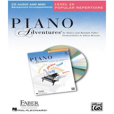 Piano Adventures Level 2A - Popular Repertoire Accompaniment CD-Piano & Keyboard-Faber Piano Adventures-Engadine Music