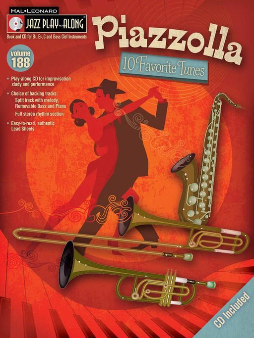 Piazzolla - Ten Favorite Tunes, Jazz Play-Along Series, Volume 188-Jazz-Boosey & Hawkes-Engadine Music