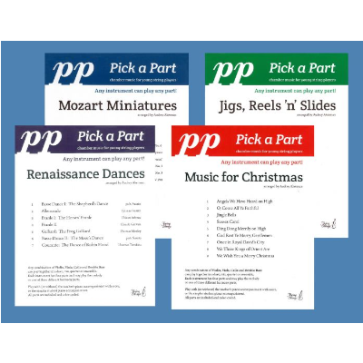 Pick a Part Collection - All 4 books-Strings-Flying Strings-Engadine Music