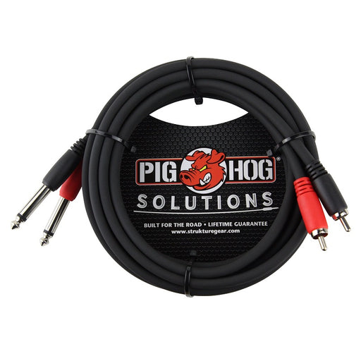 Pig Hog 10ft RCA to 6.3mm Dual Cable
