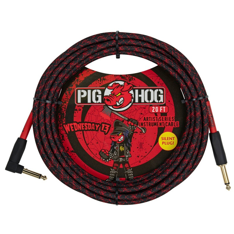 Pig Hog Artist Series, Wednesday 13 20ft Instrument Cable