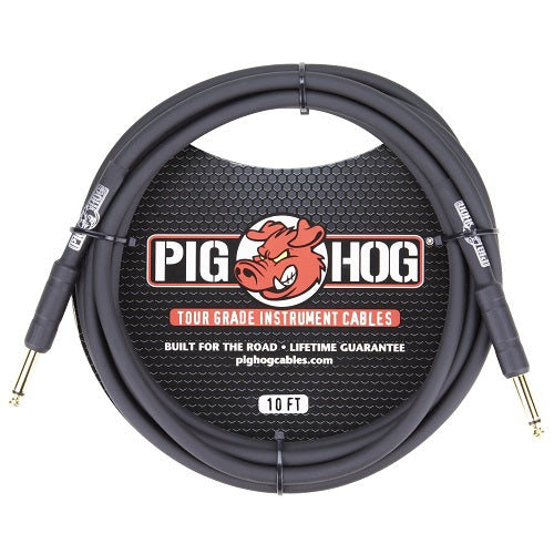 Pig Hog Black Instrument Cable - Various Lengths & Connections