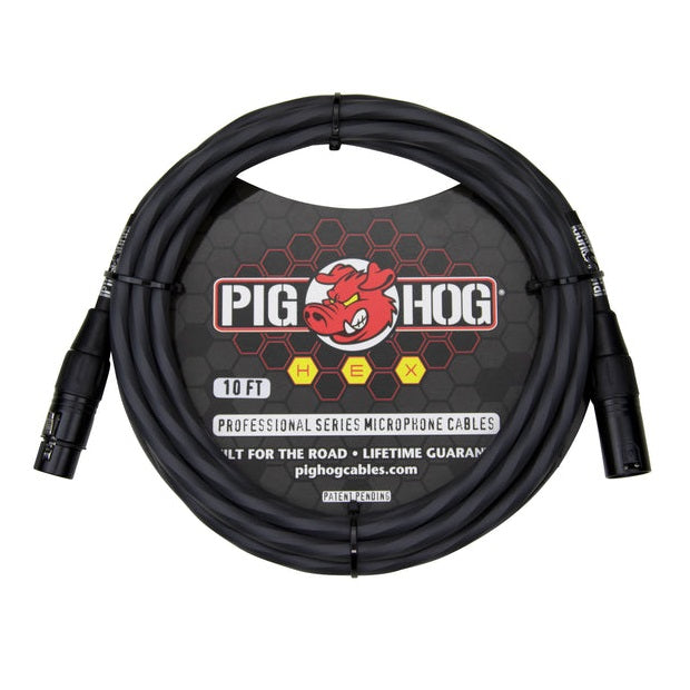 Pig Hog Hex Series Mic Cable - 10ft