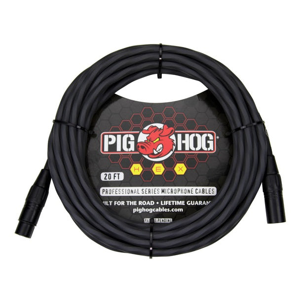 Pig Hog Hex Series Mic Cable - 20ft