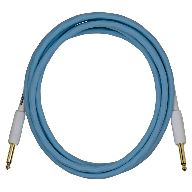 Pig Hog Hex Series Silent Instrument Cable - 10ft - Daphne Blue - SALE