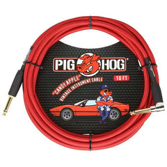 Pig Hog Instrument Cable - 10ft/20ft - Right Angle - Various Designs & Connections