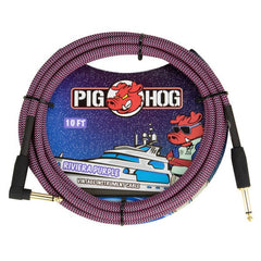 Pig Hog Instrument Cable - 10ft/20ft - Right Angle - Various Designs & Connections