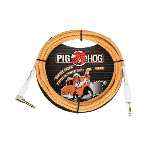 Pig Hog Instrument Cable - 20ft - Right Angle - Orange Crème - SALE