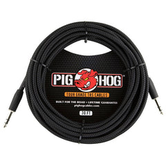 Pig Hog Vintage Series “Black Woven” TRS Cable, 25/30 Foot