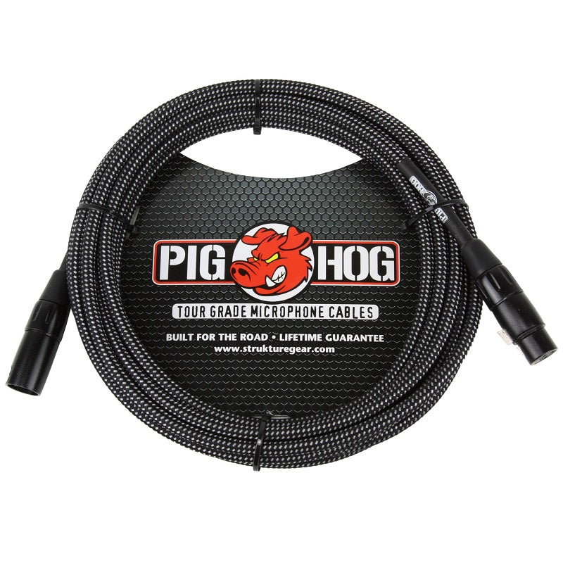 Pig Hog Woven 20Ft Mic Cable - Various Designs