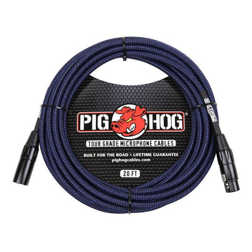 Pig Hog Woven 20Ft Mic Cable - Various Designs