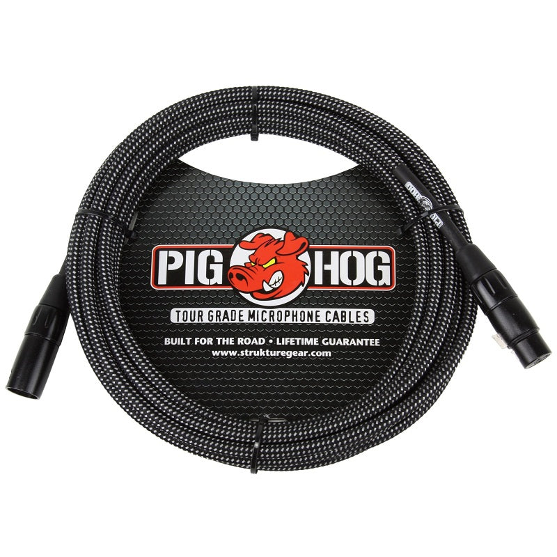 Pig Hog Woven Mic Cable - Various Lengths & Designs