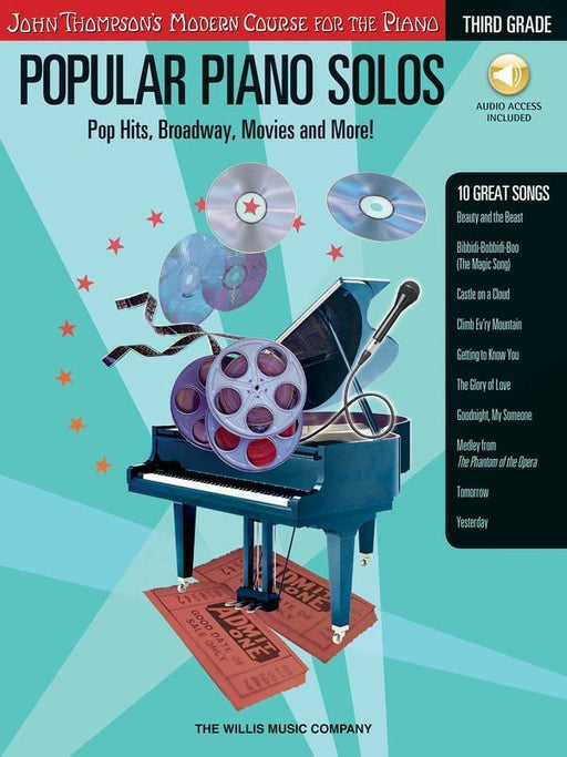Popular Piano Solos - Grade 3 - Book/CD Pack-Piano & Keyboard-Hal Leonard-Engadine Music