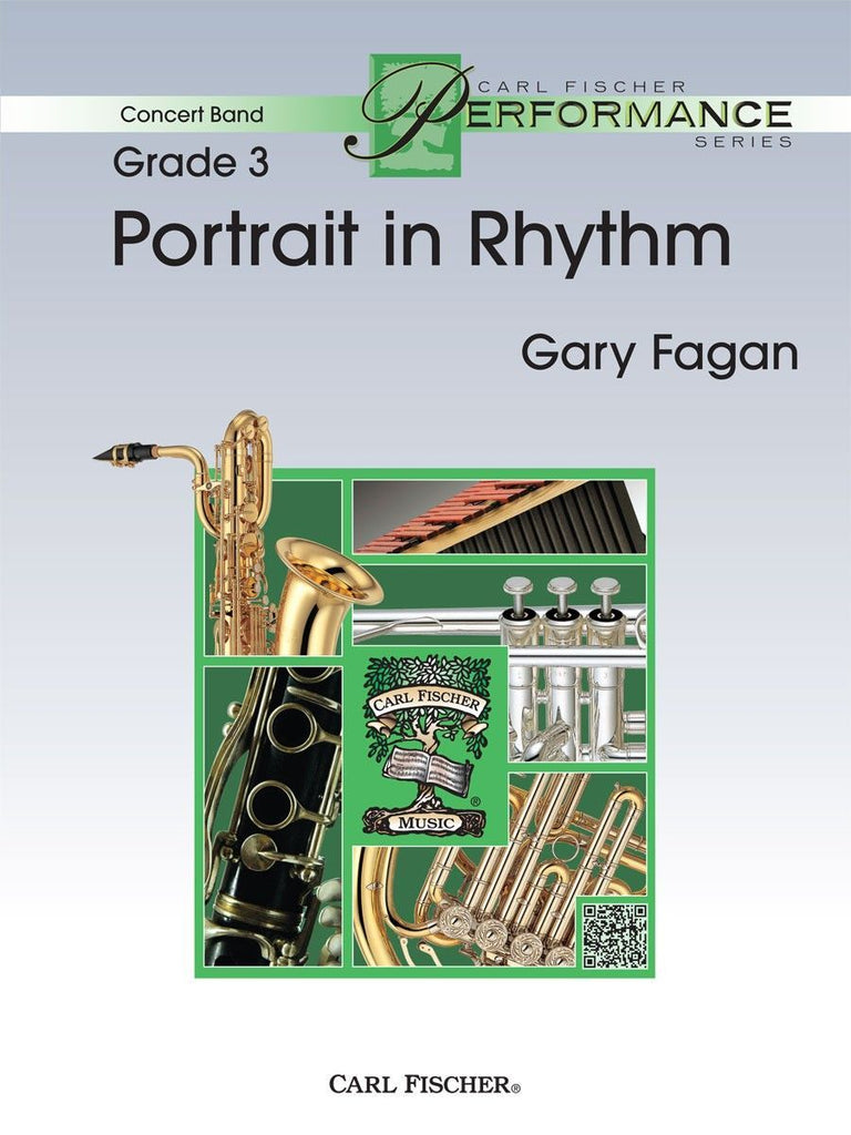Portrait in Rhythm, Gary Fagan Concert Band Grade 3-Concert Band Chart-Carl Fischer-Engadine Music
