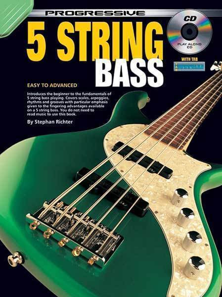 Progressive 5 String Bass Book/CD-Guitar & Folk-Koala Publications-Engadine Music