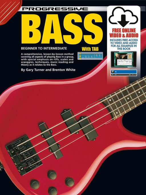 Progressive Bass Guitar Book/Online Media