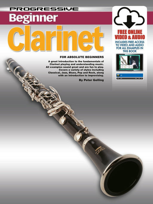 Progressive Beginner Clarinet Small Book/Online Media