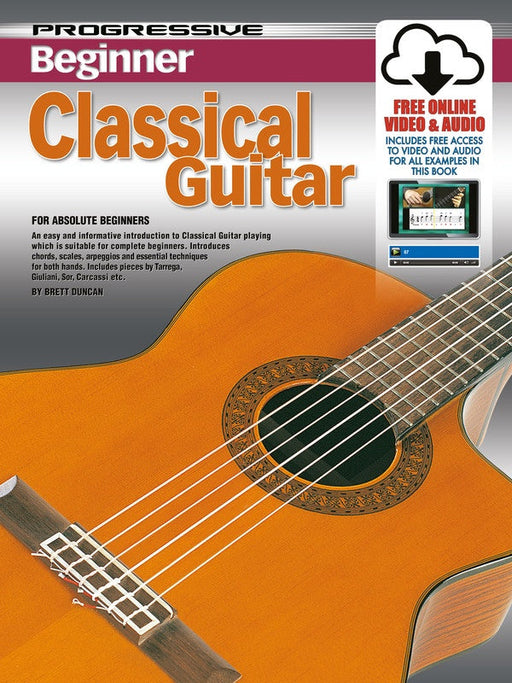 Progressive Beginner Classical Guitar Book/Online Media