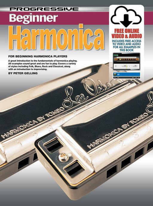 Progressive Beginner Harmonica Book/Online Media