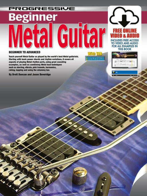 Progressive Beginner Metal Guitar Book/Online Media
