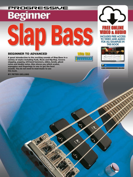 Progressive Beginner Slap Bass Book/Online Media