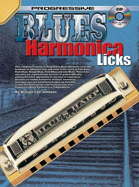 Progressive Blues Harmonica Licks Book/CD-Woodwind-Koala Publications-Engadine Music
