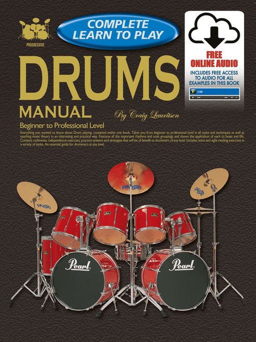 Progressive Complete Learn To Play Drums Book/Online Audio