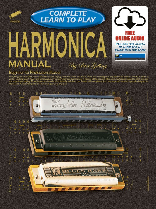 Progressive Complete Learn To Play Harmonica Book/Online Audio