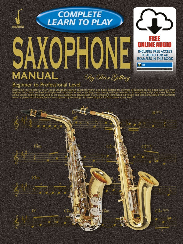 Progressive Complete Learn To Play Saxophone Book/Online Audio