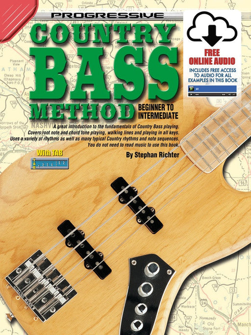 Progressive Country Bass Book/Online Audio
