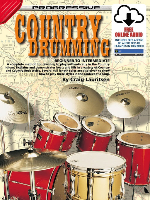 Progressive Country Drumming Book/Online Audio