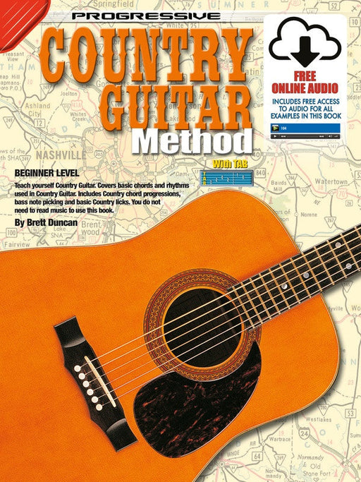 Progressive Country Guitar Method Book/Online Audio