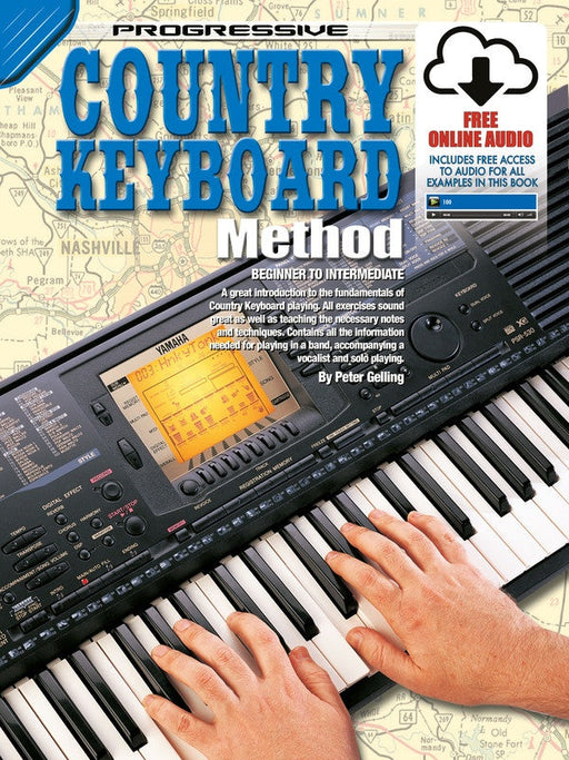 Progressive Country Keyboard Method Book/Online Audio
