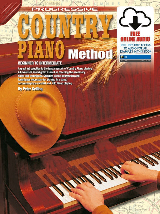 Progressive Country Piano Method Book/Online Audio