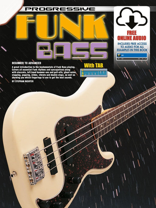 Progressive Funk Bass Book/Online Audio