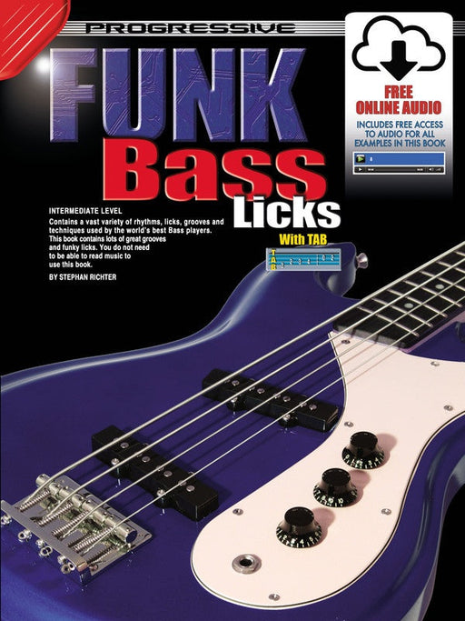 Progressive Funk Bass Licks - Book/Online Audio