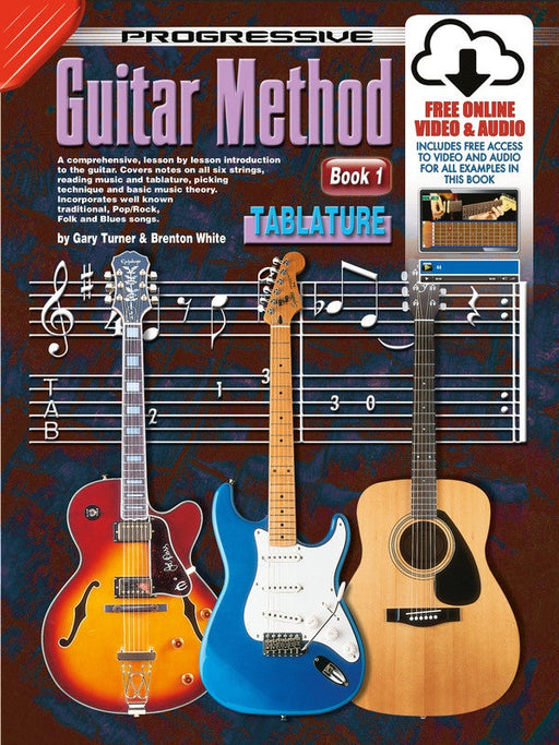 Progressive Guitar Method - Book 1 Tablature Book/Online Media