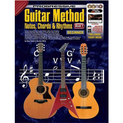 Progressive Guitar Method Notes, Chords & Rhythms Bk/CD/DVD(2)/DVD-Rom-Guitar & Folk-Koala Publications-Engadine Music